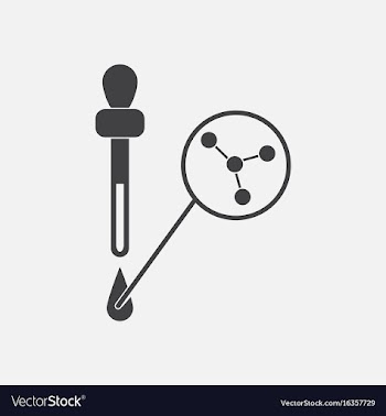 Black icon on white background molecules and vector image