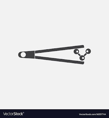 Black icon on white background molecules and vector image