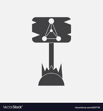 Black icon on white background molecules on vector image