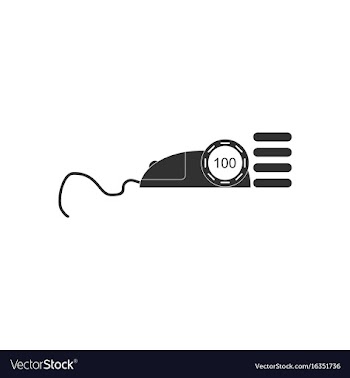 Black icon on white background mouse and casino vector image