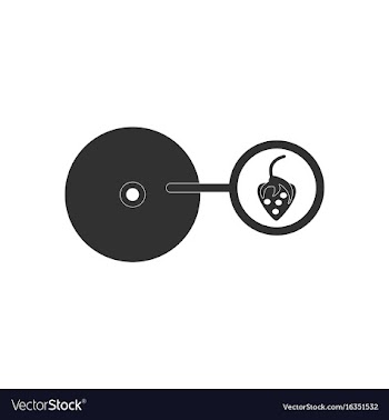 Black icon on white background music plate and vector image