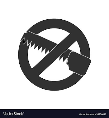 Black icon on white background no saws vector image