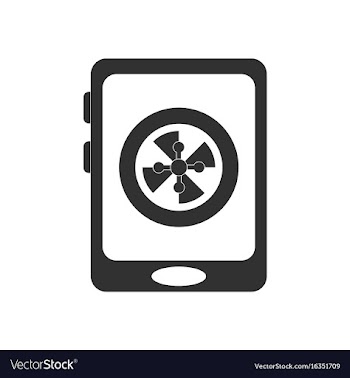 Black icon on white background online casino vector image