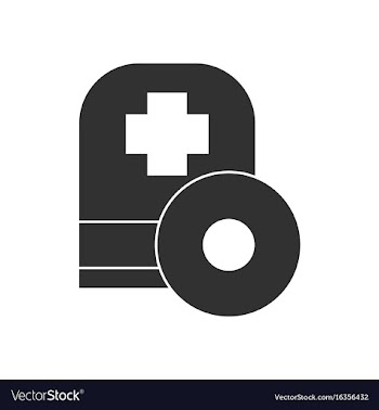 Black icon on white background otolaryngology vector image