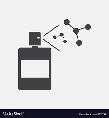 Black icon on white background perfume and vector image