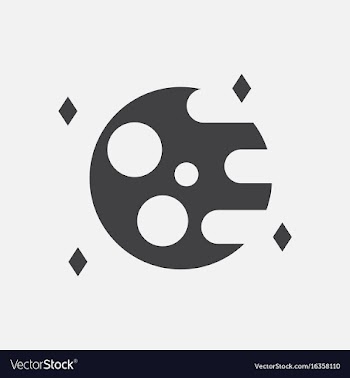 Black icon on white background planet and elements vector image