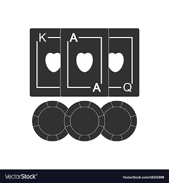 Black icon on white background playing cards and vector image