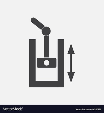 Black icon on white background pressure in engine vector image