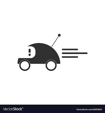 Black icon on white background remote control car vector image