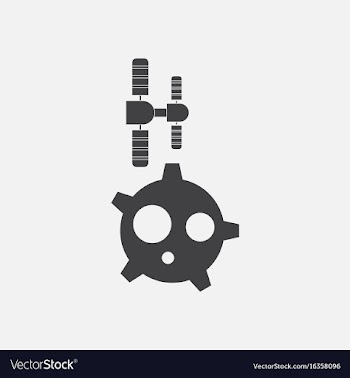 Black icon on white background satellite and vector image
