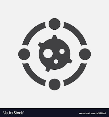 Black icon on white background satellite between vector image