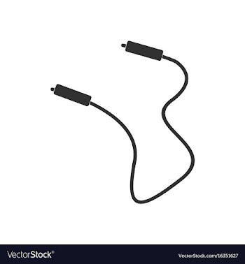 Black icon on white background skipping rope vector image
