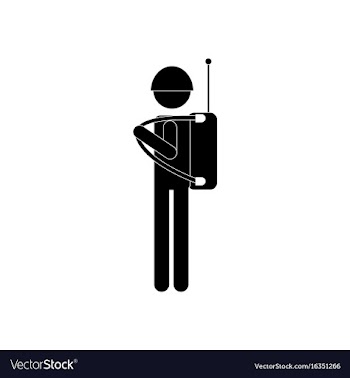 Black icon on white background soldier holding vector image