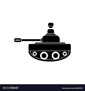 Black icon on white background soldier on tank vector image