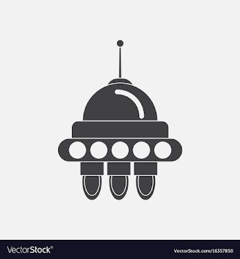 Black icon on white background space capsule vector image