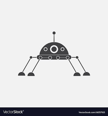 Black icon on white background spaceship icon vector image