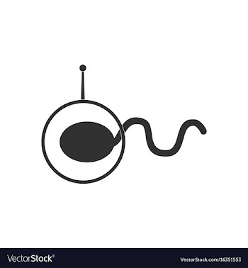 Black icon on white background spermatozoa in vector image