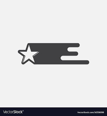 Black icon on white background star in space vector image