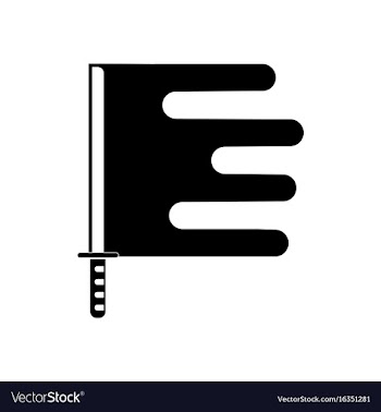 Black icon on white background sword and blood vector image