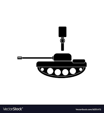 Black icon on white background tank and old vector image