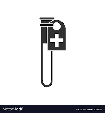 Black icon on white background test tube vector image