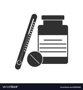 Black icon on white background thermometer with vector image