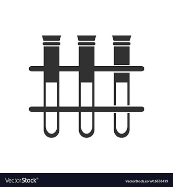 Black icon on white background three test tube vector image