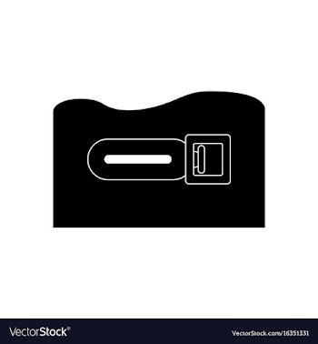 Black icon on white background torpedo underwater vector image