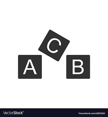 Black icon on white background toy blocks vector image