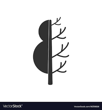 Black icon on white background tree in winter vector image