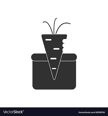 Black icon on white background turnip in soil vector image