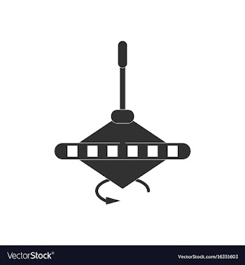 Black icon on white background whirligig movement vector image