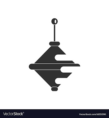 Black icon on white background whirligig vector image