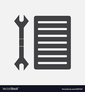 Black icon on white background wrench and grille vector image