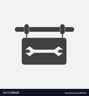 Black icon on white background wrench sign vector image