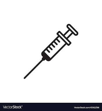 black injection line icon