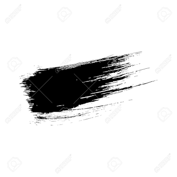 Black Ink Hand Drawn Paintbrush Brush Vector Illustration. Stroke ...