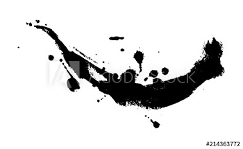 Black ink splash