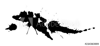 Black ink splash