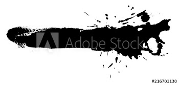 Black ink splash