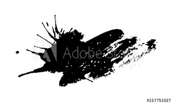 Black ink splash