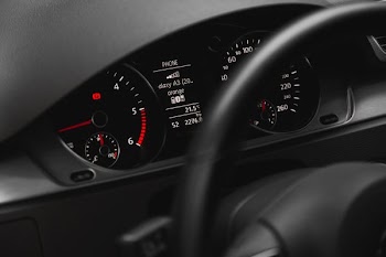 black instrument cluster panel