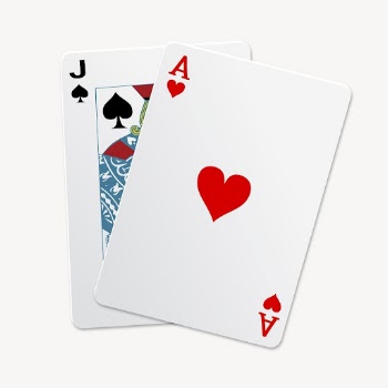 Black jack cards clipart, illustration | Free Vector - rawpixel