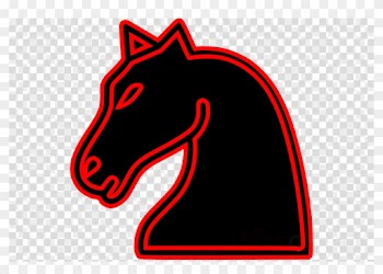 Black Knight Outlined2 Clip Art Clipart Chess Knight - Dream League Soccer Gucci Logo