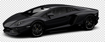 Black Lamborghini PNG Transparent Image