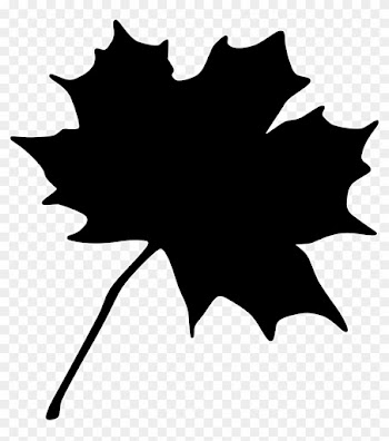 Black Leaf Clip Art At Clker Com Vector Clip Art Online - Maple Leaf Clip Art