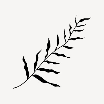 Black leaf clip art vector | Free Vector - rawpixel