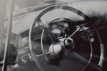 Black Leather Steering Wheel