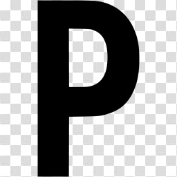 Black letter p icon - Free black letter icons