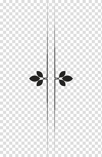 Black line and leaf , Line Vertical bar Bertikal, The vertical line transparent background PNG clipart